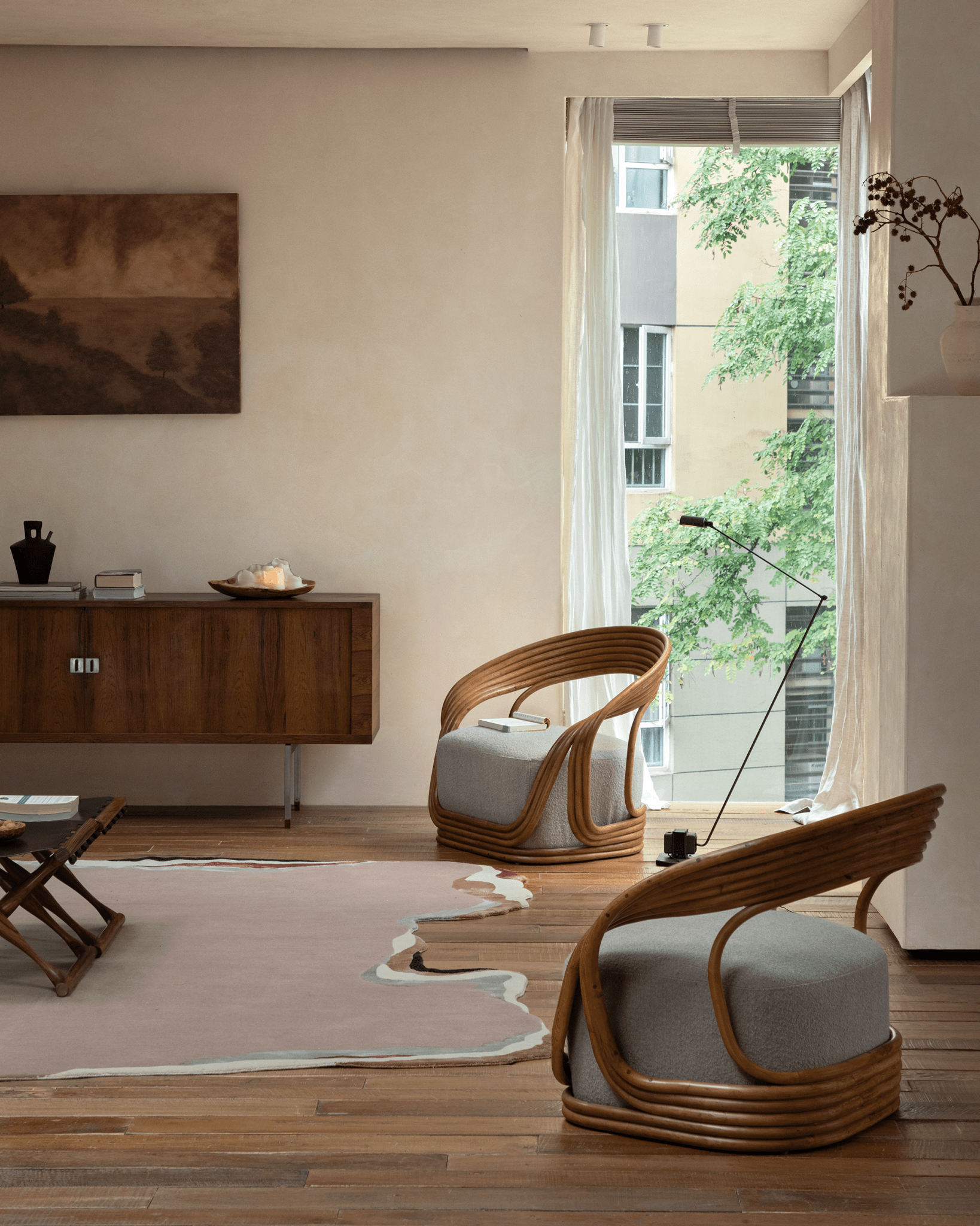 Fauteuil lounge en rotin Undina