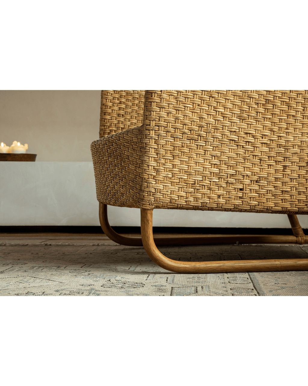 Fauteuil lounge en rotin Sled