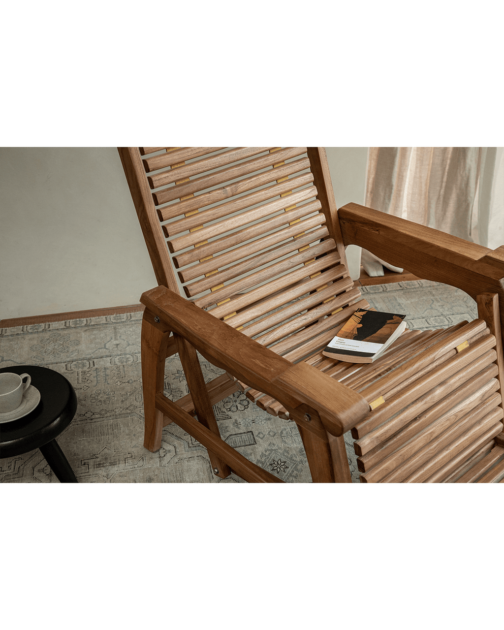 Chaise longue à roulettes