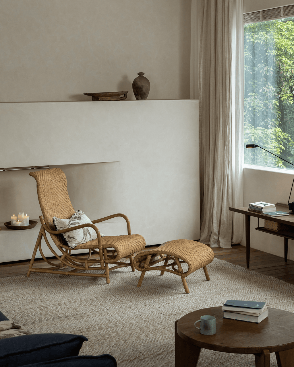 Fauteuil lounge en rotin Nalgae