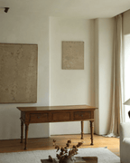 Tables vintage indonésiennes en bois de teck