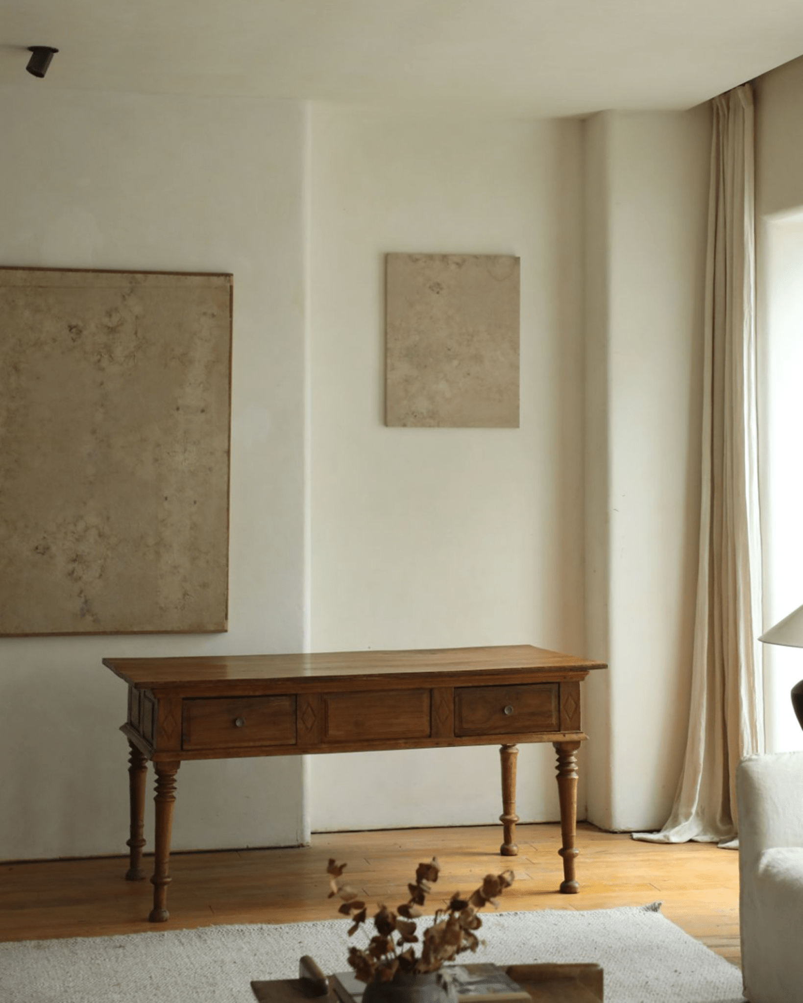 Tables vintage indonésiennes en bois de teck