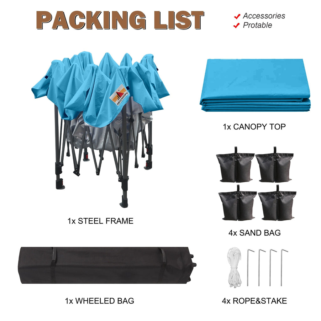 ABCCANOPY Tente à baldaquin facile à monter et durable Tente à baldaquin d'extérieur