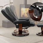 Fauteuil inclinable AVAWING avec ottoman pivotant