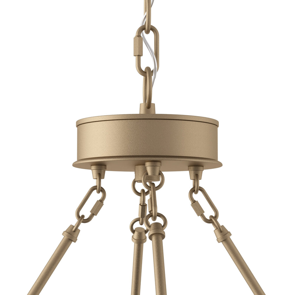 Lustre Acroma Farmhouse à 12 lumières, 40 po, en forme de roue de chariot, certifié UL - 40 po P x 138 po H