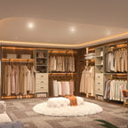 Rackcog Organiseur de placard réglable de 120 pouces avec tiroirs, système de placard avec étagères de bricolage pour placards et dressings