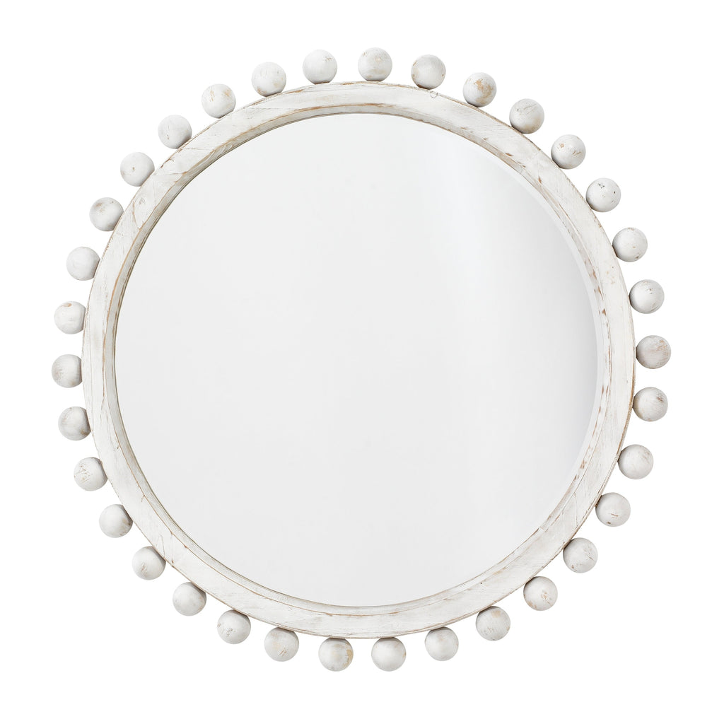 Miroir rond en bois Alden Décor Orion, naturel