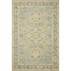 Tapis traditionnel en laine crocheté à la main en mosaïque Alexander Home
