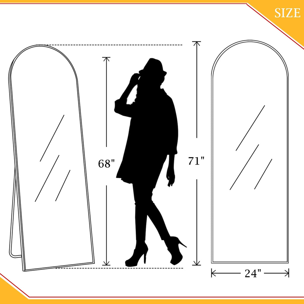 Miroir arqué Miroir pleine longueur moderne