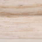 Bol oblong extra large Athena en bois récupéré noir-brun - 26,0 L x 10,0 l x 7,0 H