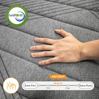 Matelas hybride SweDrea 10 po mi-ferme en mousse à mémoire de forme infusée de gel, rafraîchissant et respirant, certifié CertiPUR-US, SGS et OEKO-TEX