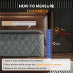 Matelas hybride SweDrea 8/12 po en mousse à mémoire de forme infusée de gel, ferme et respirant, certifié CertiPUR-US, SGS et OEKO-TEX.