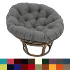 Chaise Papasan Bali en rotin de 42 pouces avec coussin en sergé