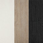 Tabouret de bar Beacon Bohemian Boucle, chaise de comptoir rembourrée avec cadre en bois massif et dossier en jonc de mer tressé