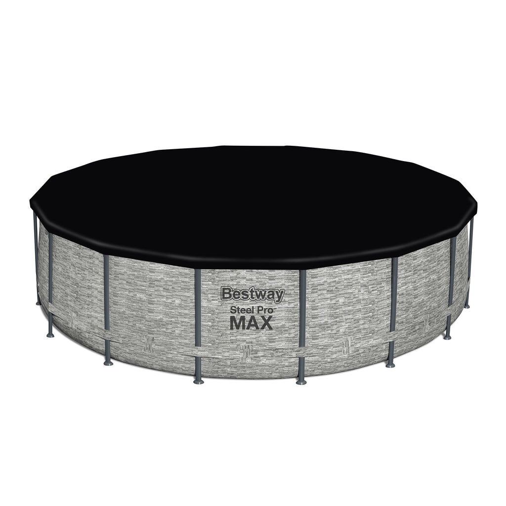Piscine hors sol ronde Bestway Steel Pro MAX avec pompe et couverture