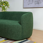 Causeuse 2 places rembourrée KINWELL Boucle avec oreillers