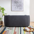 Causeuse 2 places rembourrée KINWELL Boucle avec oreillers