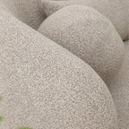 Causeuse 2 places rembourrée KINWELL Boucle avec oreillers