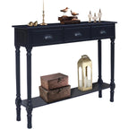 Console d'entrée à 3 tiroirs en bois de Burlington