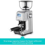 Moulin à café électrique CASABREWS Tornado à meules coniques argentées - N/A