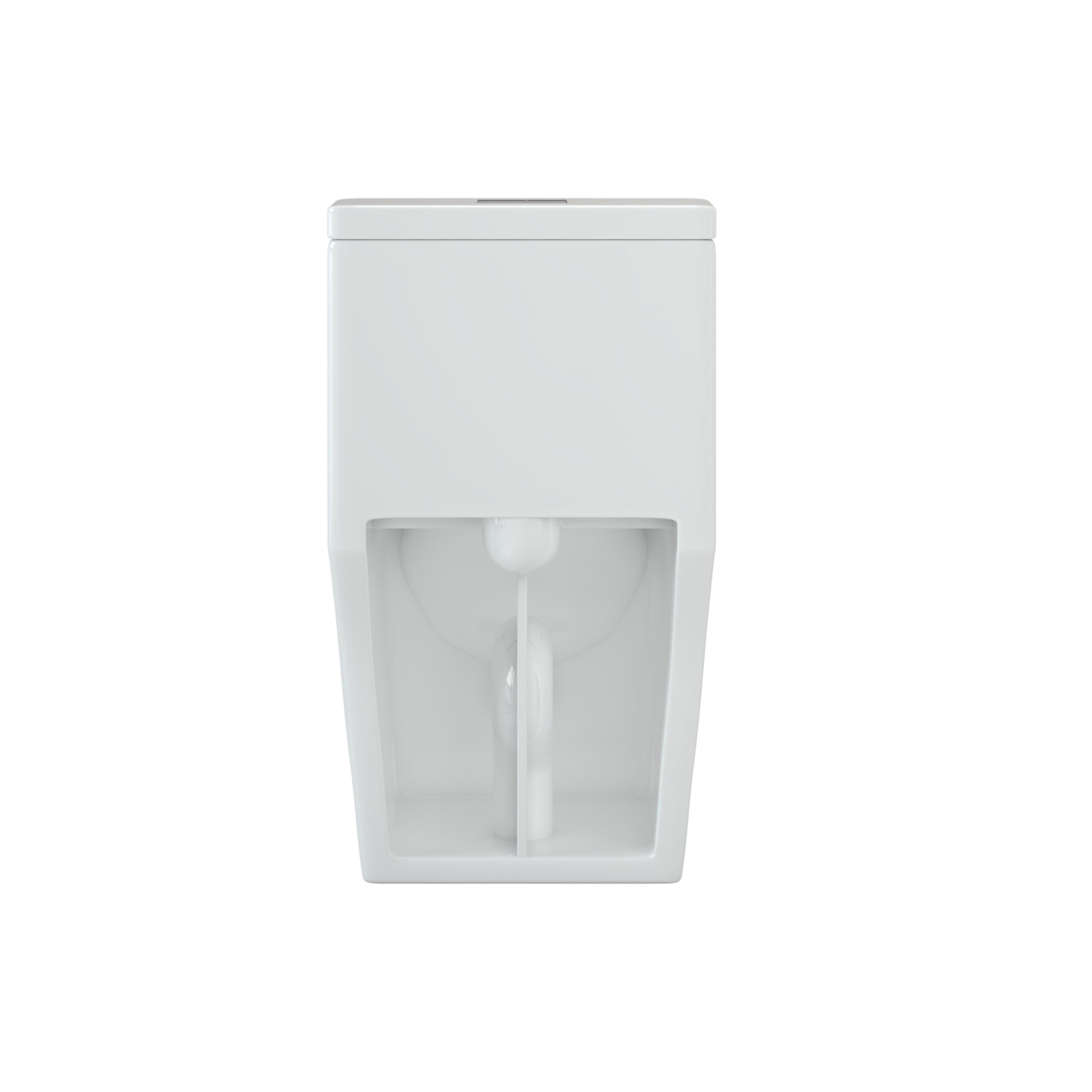 Toilette compacte monobloc CB HOME 24 po, siphon moderne à double chasse, siège à fermeture douce, hauteur confortable 16,5 po