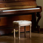 Tabouret de pied et tabouret de coiffeuse rembourrés vintage français CO-Z