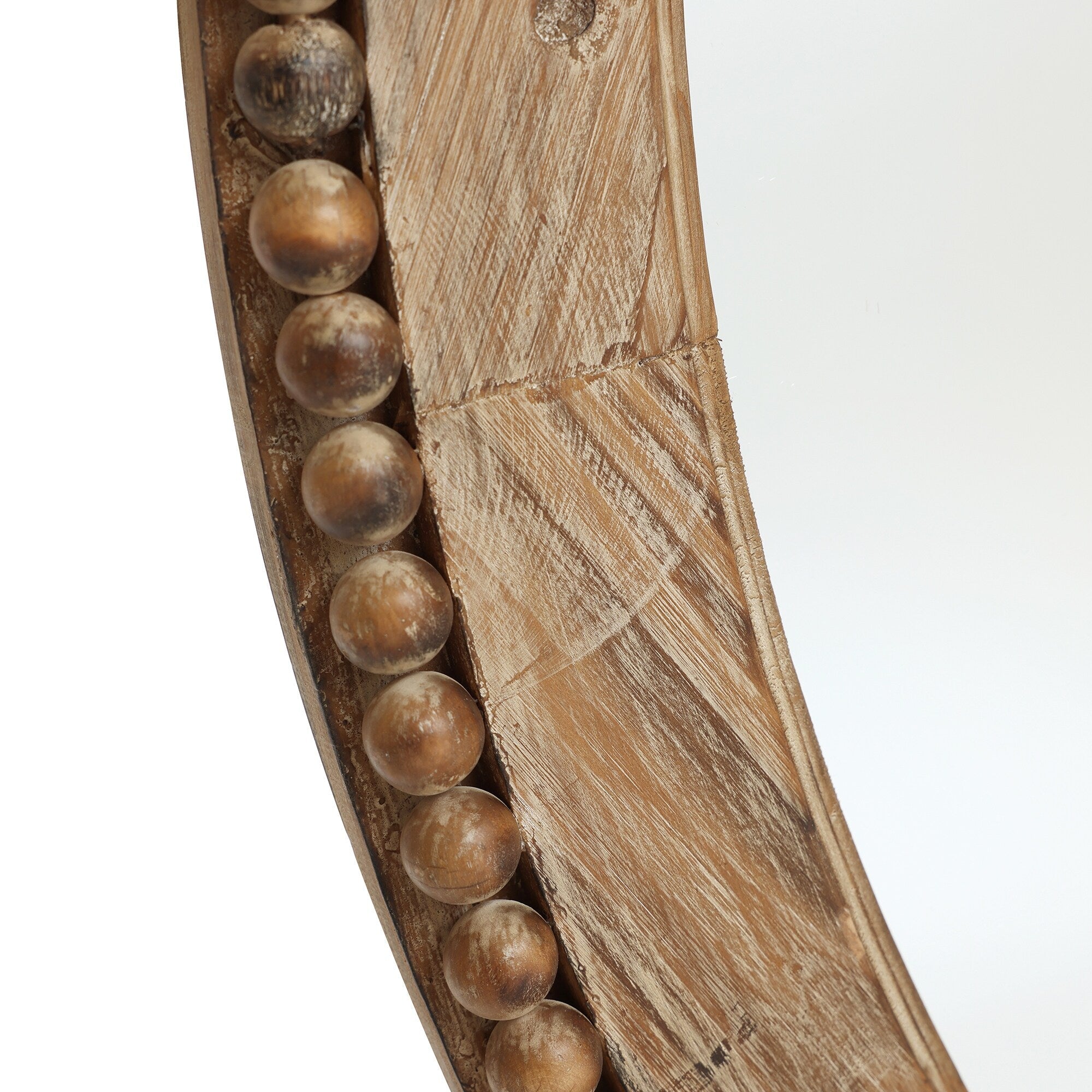 Miroir mural ovale de 81 cm avec cadre en bois Cameo, miroir mural de salle de bain - 81,9 cm H x 61 cm L x 3,2 cm P