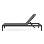 Chaise longue d'extérieur en aluminium Cape Coral (lot de 2) par Christopher Knight Home - 77,56 po x 25,20 po x 11,80 po