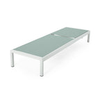 Chaise longue d'extérieur en aluminium Cape Coral (lot de 2) par Christopher Knight Home - 77,56 po x 25,20 po x 11,80 po
