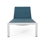 Chaise longue d'extérieur en aluminium Cape Coral (lot de 2) par Christopher Knight Home - 77,56 po x 25,20 po x 11,80 po