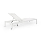 Chaise longue d'extérieur en aluminium Cape Coral (lot de 2) par Christopher Knight Home - 77,56 po x 25,20 po x 11,80 po