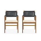 Ensemble de salle à manger d'extérieur Captef 5 pièces en bois d'acacia par Christopher Knight Home