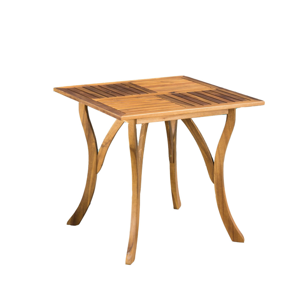 Ensemble de salle à manger d'extérieur Captef 5 pièces en bois d'acacia par Christopher Knight Home