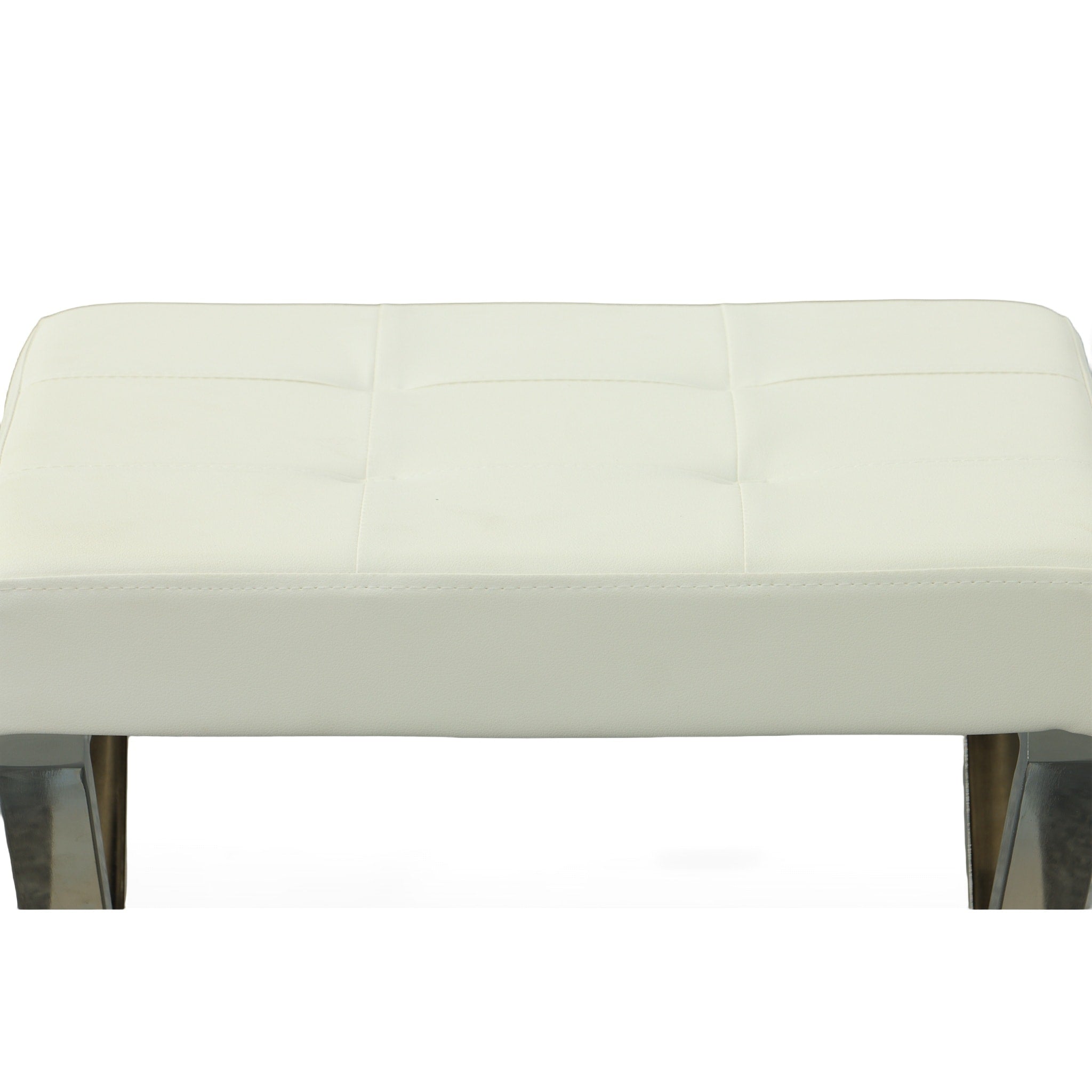 Banc de toilette Carolina Living Elisabetta - Blanc/Chrome
