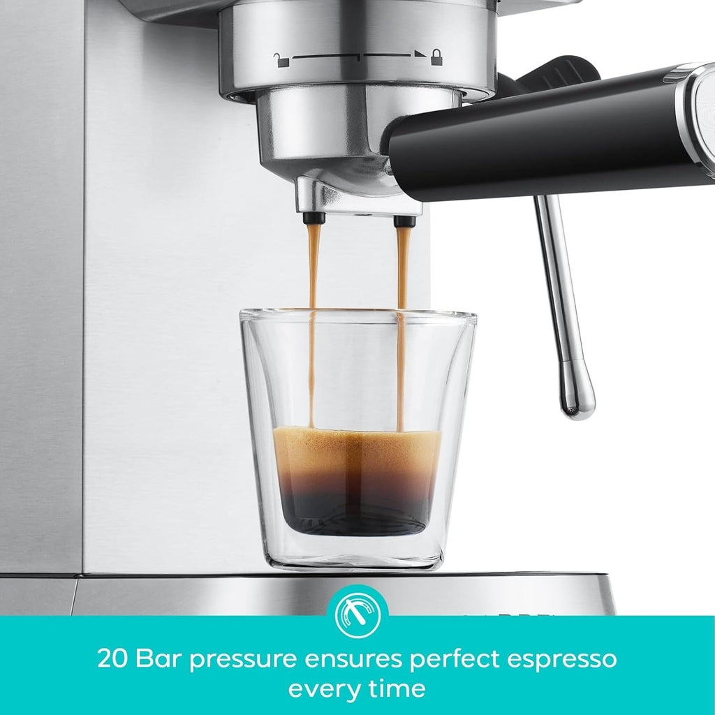 Machine à expresso professionnelle Casabrews 20 bars avec système de mousse de lait