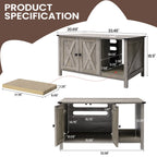 Enceinte de bac à litière pour chat, meuble de toilette en bois caché avec griffoir