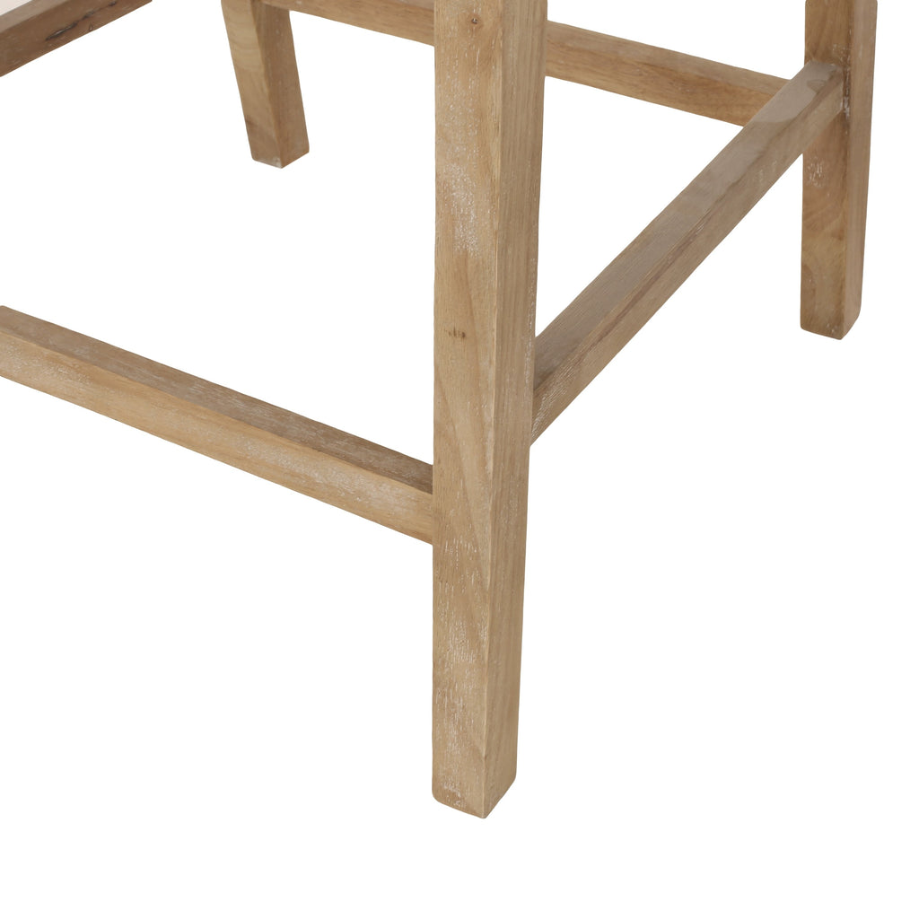 Tabourets de bar Christopher Knight Home Cataldo en tissu, bois et rotin, 25,5 pouces (lot de 2)