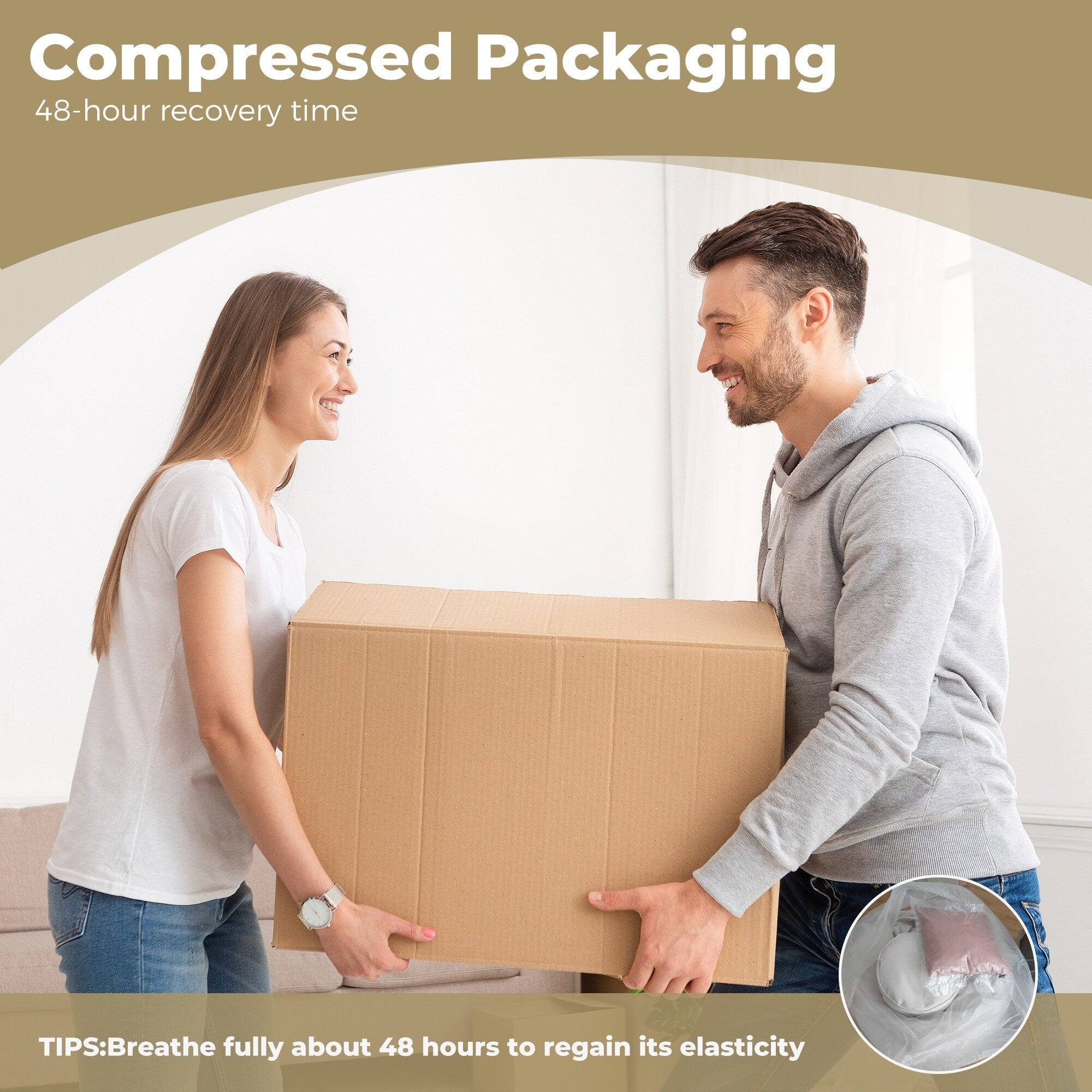 Canapé poire surdimensionné en chenille de 42,52 pouces avec trois oreillers pour chambre à coucher