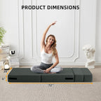 Canapé-lit convertible pliant - Fauteuil-lit moderne en lin avec oreiller et matelas pliable pour salon/dortoir/chambre d'amis