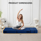 Canapé-lit convertible pliant - Fauteuil-lit moderne en lin avec oreiller et matelas pliable pour salon/dortoir/chambre d'amis