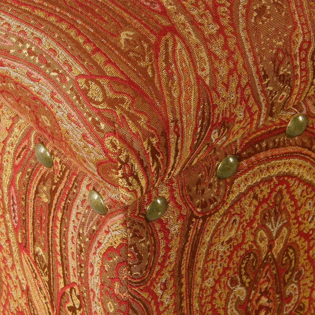 Banc de rangement rembourré Copper Grove Muscari avec bordure cloutée