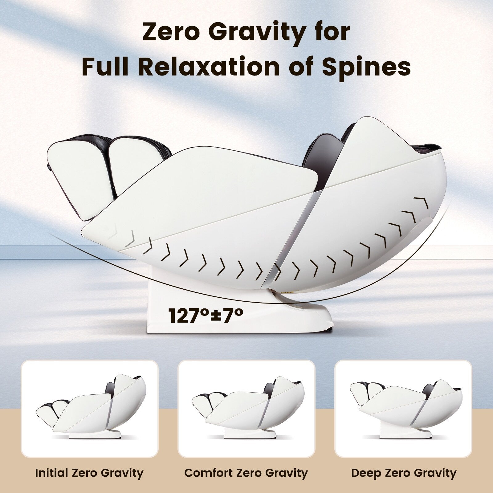 Fauteuil de massage complet Costway avec rouleau chauffant pour les pieds à commande vocale