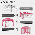 Gazebo escamotable en acier Cozywor de 11 pi x 11 pi avec moustiquaire