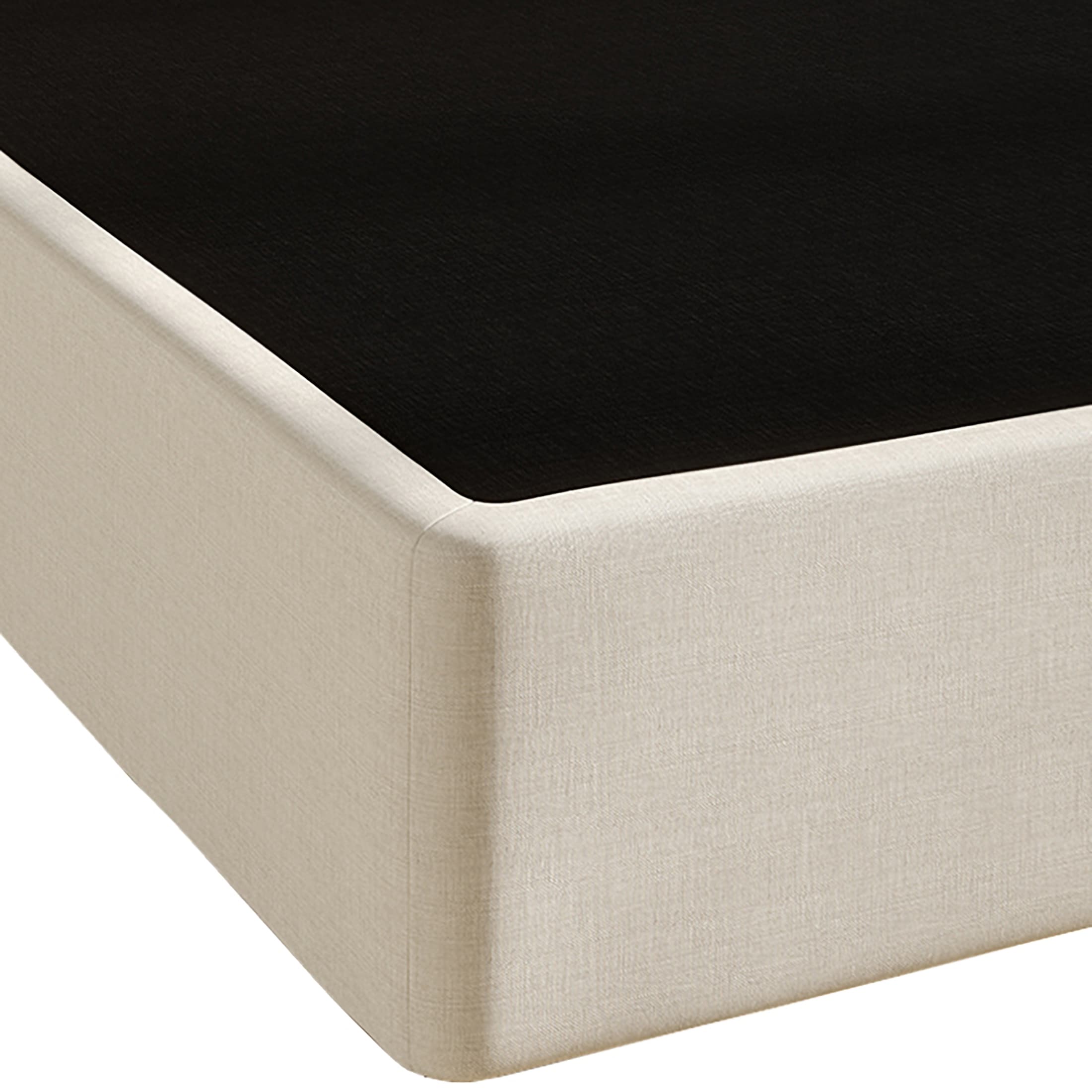 Sommier à ressorts en métal CraftPorch de 5 pouces avec housse en lin gris chaud