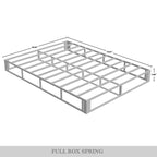 Sommier à ressorts en métal CraftPorch de 5 pouces avec housse en lin gris chaud