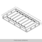 Sommier à ressorts en bois massif CraftPorch de 8 pouces avec lattes en bois