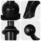 Porte-manteau autoportant en bois d'hévéa avec 8 crochets - 24,5 L x 70,87 H