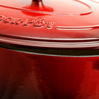 Cocotte hollandaise ovale en fonte émaillée Crock Pot Artisan de 7 litres, couleur rouge écarlate