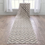 Tapis d'escalier moderne Harlow Trellis sur mesure