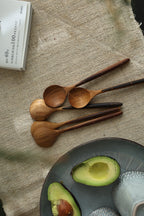 Cuillères de table à manche en bois d'ébène (lot de 2)